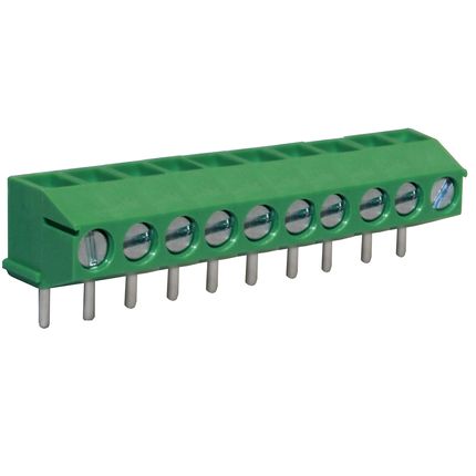 Anschlussklemme 3,5 mm | Drahtschutzbügel | niedriges Profil | 90°