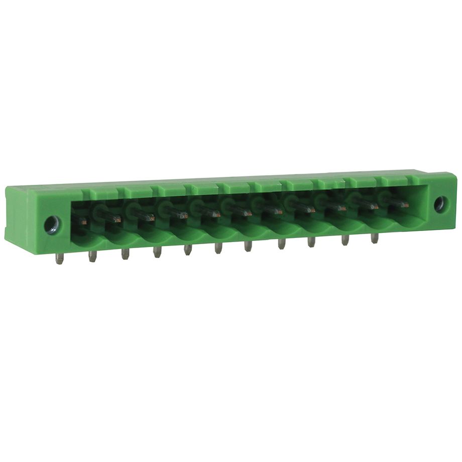 Steckbare Anschlussklemme 5 mm | Stecker | horizontal | geschlossene Seiten