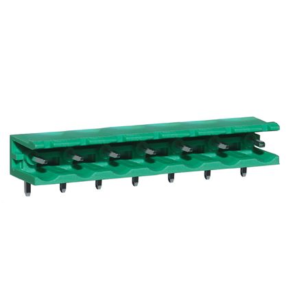 Steckbare Anschlussklemme 7,62 mm | Stecker | horizontal | offene Seiten