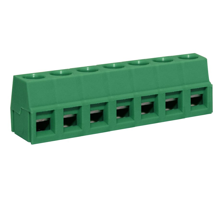 Anschlussklemme 5 mm | niedriges Profil | 90° | Rising-Clamp