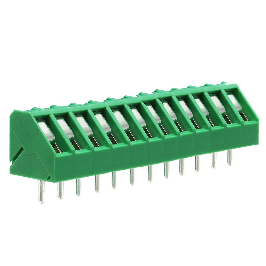 Anschlussklemme 5 mm | niedriges Profil | 45° | Rising-Clamp