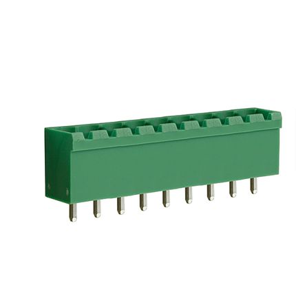 Steckbare Anschlussklemme 5 mm | Stecker | vertikal | geschlossene Seiten
