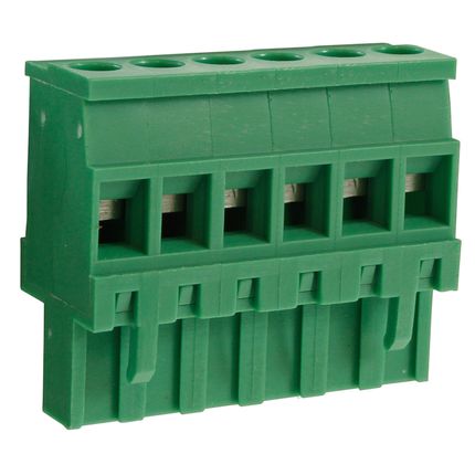 Steckbare Anschlussklemme 5 mm | Buchse | vertikal reversed | Rising-Clamp