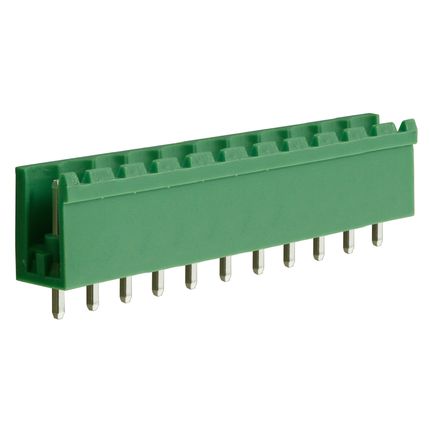 Steckbare Anschlussklemme 5 mm | Stecker | vertikal | offene Seiten