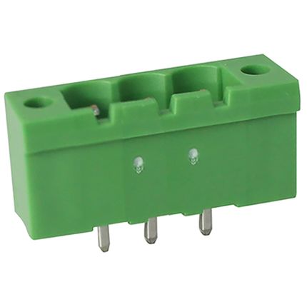 Steckbare Anschlussklemme 5,08 mm | Stecker | vertikal | mit Flansch