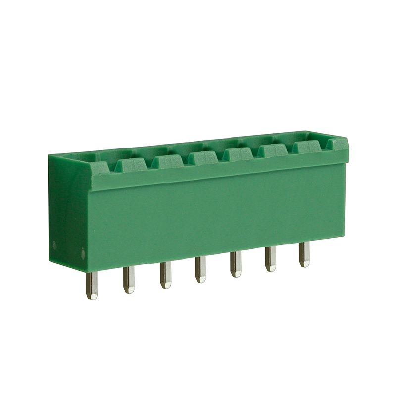 Steckbare Anschlussklemme 5 mm | Stecker | vertikal | geschlossene Seiten