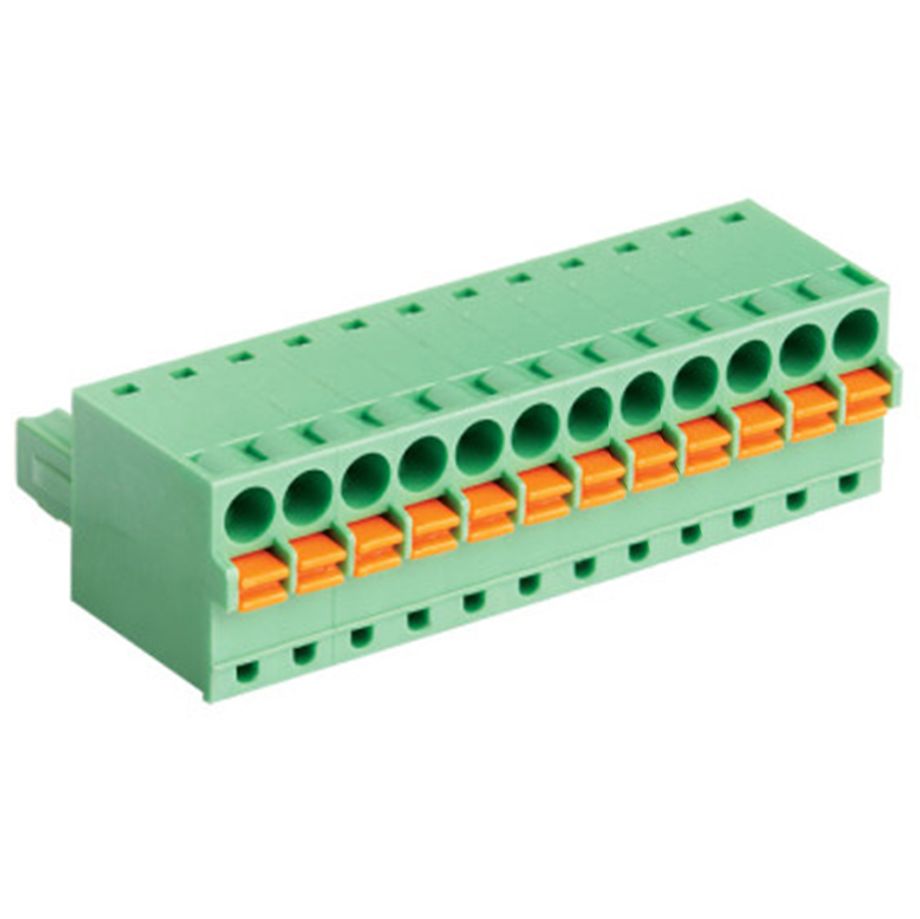 Federkraftklemmblock 3,81 mm | steckbar | Buchse