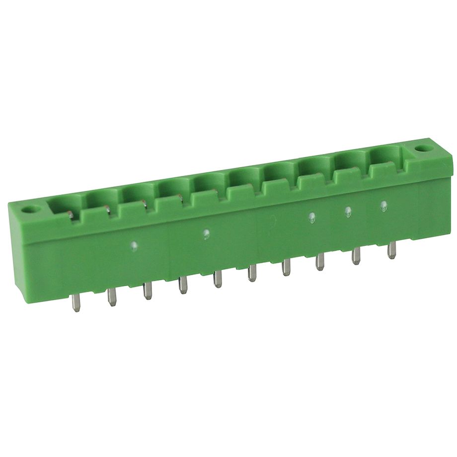 Steckbare Anschlussklemme 5 mm | Stecker | vertikal | geschlossene Seiten