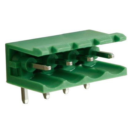 Steckbare Anschlussklemme 5 mm | Stecker | horizontal | offene Seiten