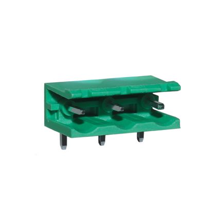 Steckbare Anschlussklemme 7,62 mm | Stecker | horizontal | offene Seiten