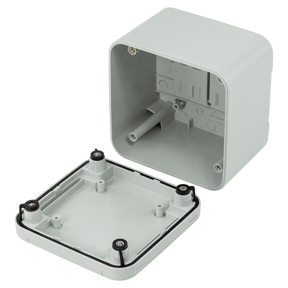 Outdoorgehäuse IP66/67 | Polycarbonat V0 | optional mit Mastbefestigung | HUB-Serie