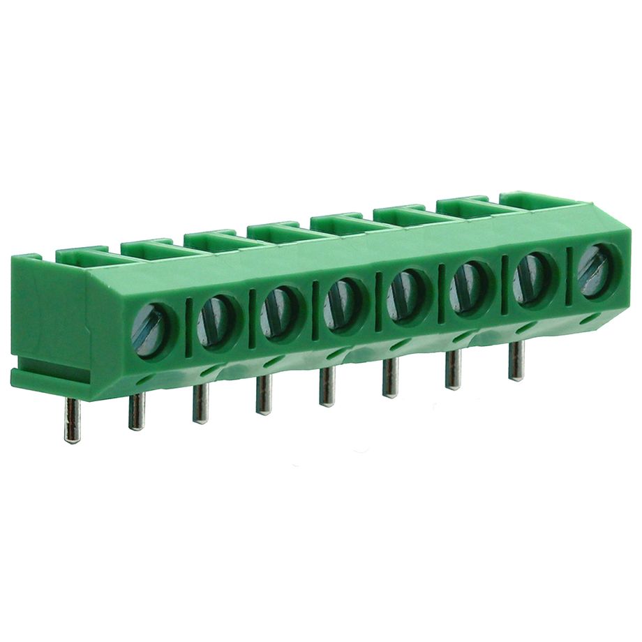 Anschlussklemme 5 mm | niedriges Profil | 90°