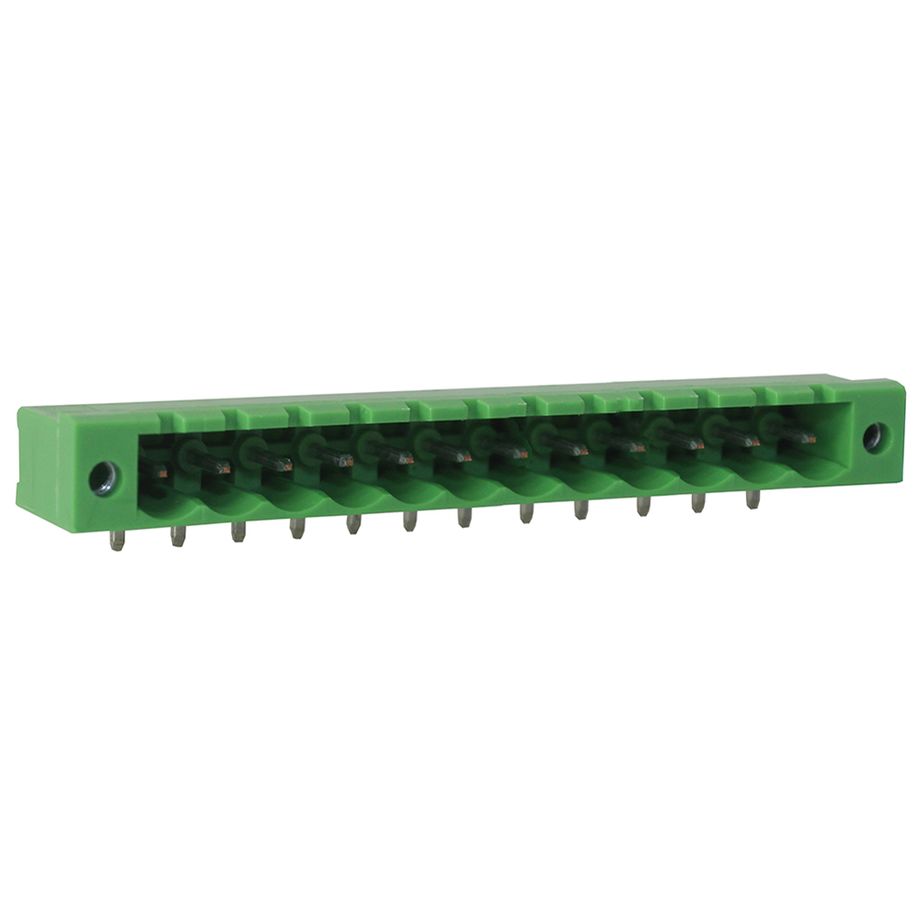 Steckbare Anschlussklemme 5 mm | Stecker | horizontal | geschlossene Seiten