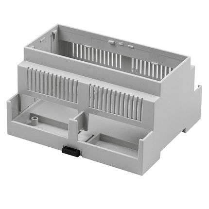 Hutschienengehäuse | modular | Polycarbonat V0 | mit Lüftungsschlitzen | Serie CNMB-V