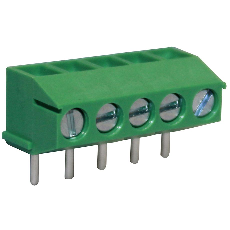 Anschlussklemme 3,5 mm | Drahtschutzbügel | niedriges Profil | 90°
