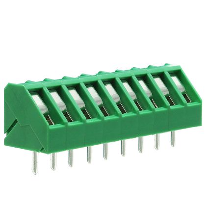Anschlussklemme 5 mm | niedriges Profil | 45° | Rising-Clamp