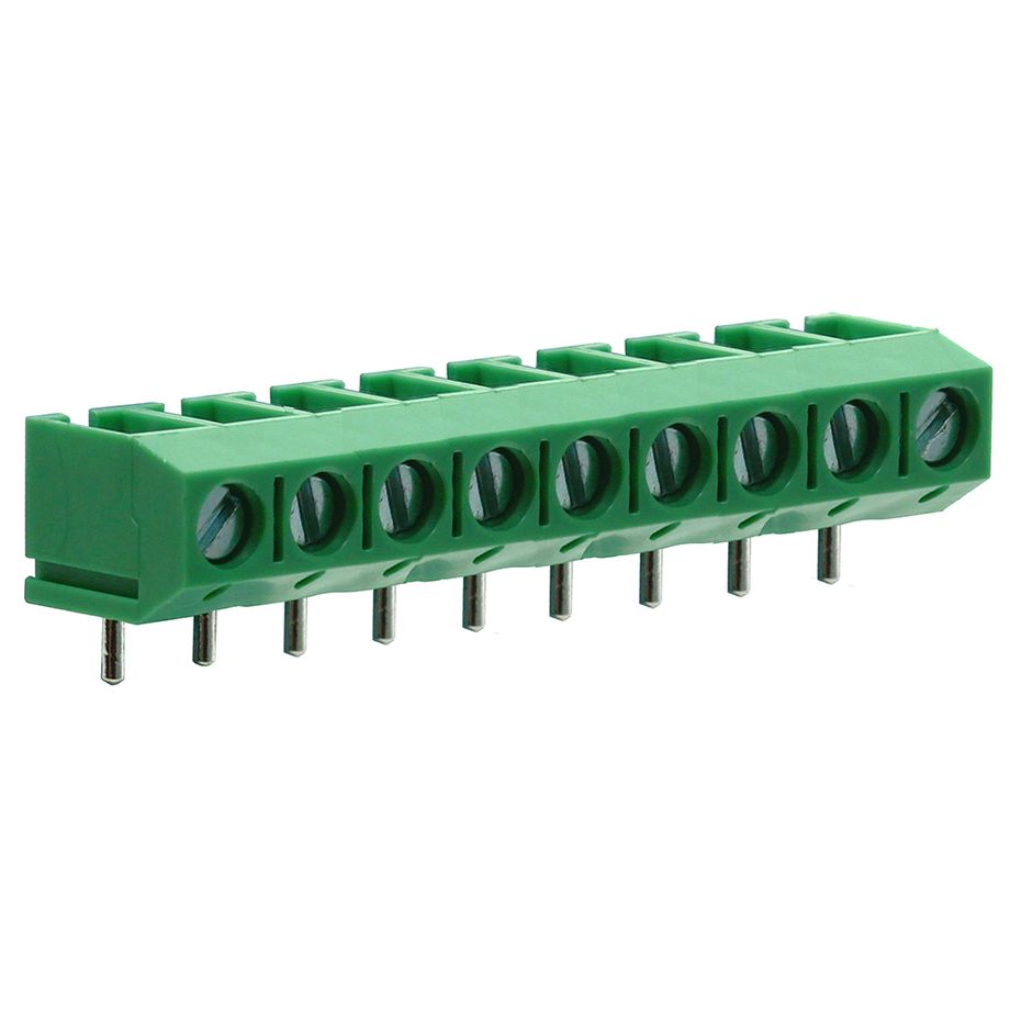 Anschlussklemme 5 mm | niedriges Profil | 90°