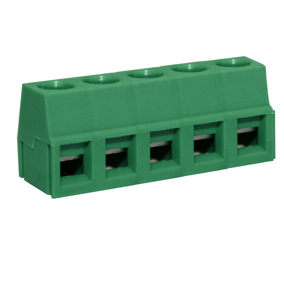 Anschlussklemme 5 mm | niedriges Profil | 90° | Rising-Clamp