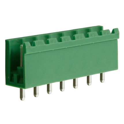 Steckbare Anschlussklemme 5 mm | Stecker | vertikal | offene Seiten