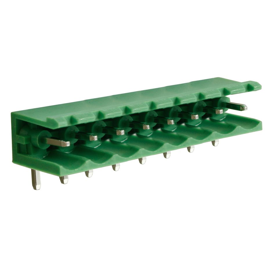 Steckbare Anschlussklemme 5 mm | Stecker | horizontal | geschlossene Seiten