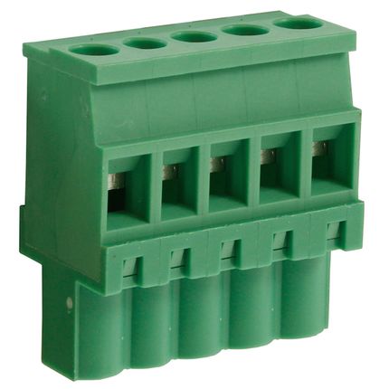 Steckbare Anschlussklemme 5 mm | Buchse | vertikal standard | Rising-Clamp