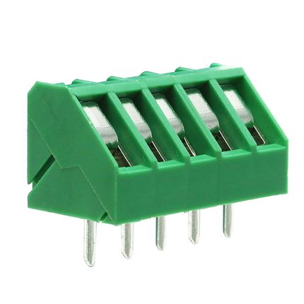 Anschlussklemme 5 mm | niedriges Profil | 45° | Rising-Clamp