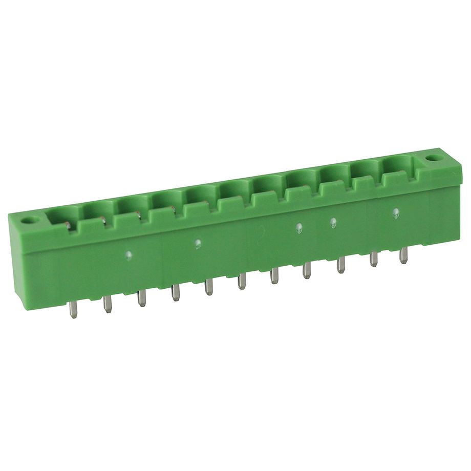 Steckbare Anschlussklemme 5 mm | Stecker | vertikal | geschlossene Seiten