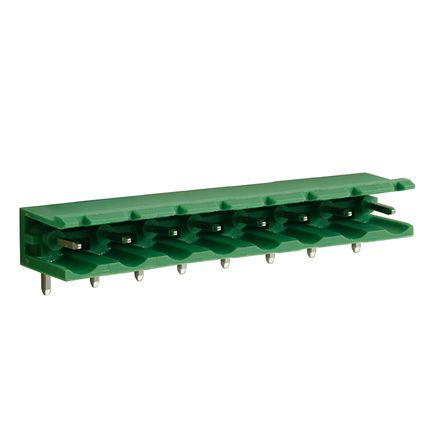 Steckbare Anschlussklemme 7,5 mm | Stecker | horizontal | offene Seiten