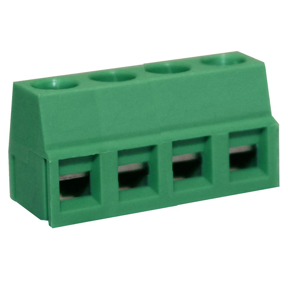 Anschlussklemme 5,08 mm | niedriges Profil | 90° | Rising-Clamp