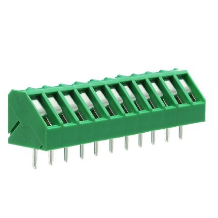Anschlussklemme 5 mm | niedriges Profil | 45° | Rising-Clamp
