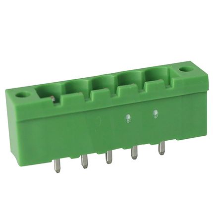 Steckbare Anschlussklemme 5,08 mm | Stecker | vertikal | mit Flansch