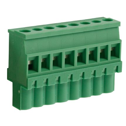 Steckbare Anschlussklemme 5 mm | Buchse | vertikal standard | Rising-Clamp