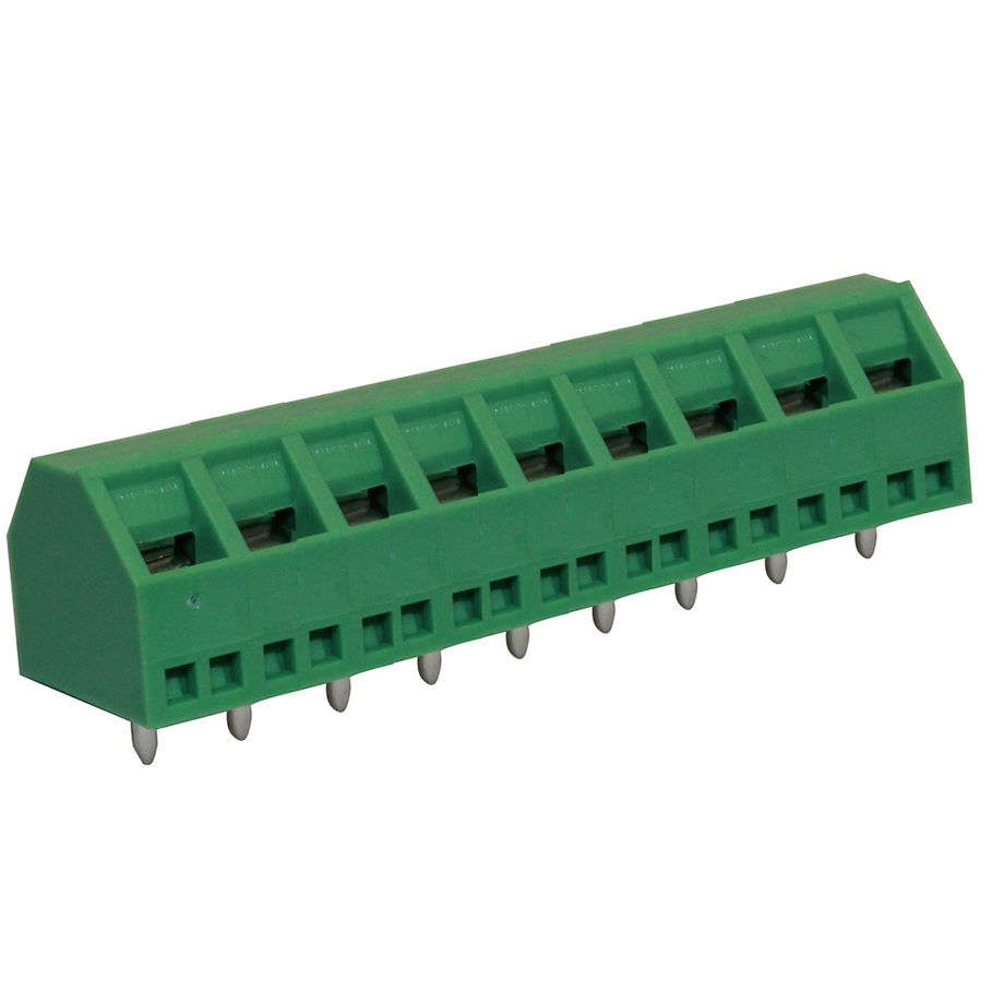 Anschlussklemme 5,08 mm | 45° | Rising-Clamp