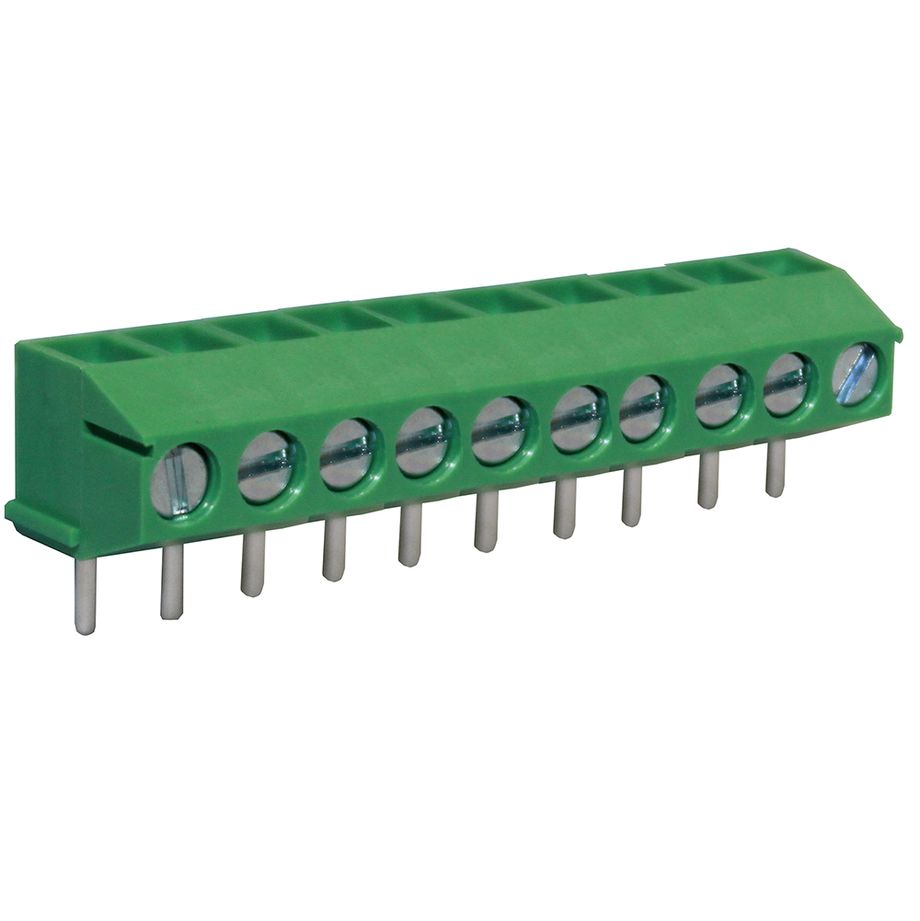 Anschlussklemme 3,5 mm | Drahtschutzbügel | niedriges Profil | 90°