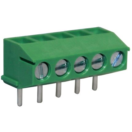 Anschlussklemme 3,5 mm | Drahtschutzbügel | niedriges Profil | 90°