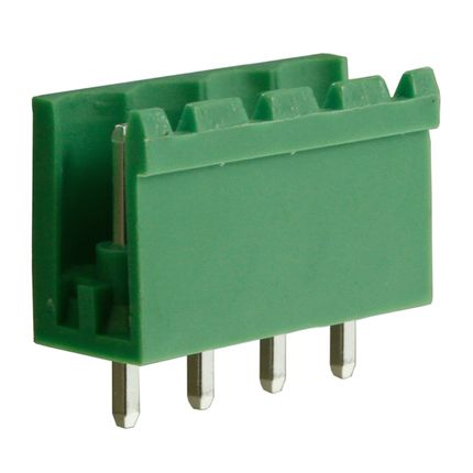 Steckbare Anschlussklemme 5 mm | Stecker | vertikal | offene Seiten