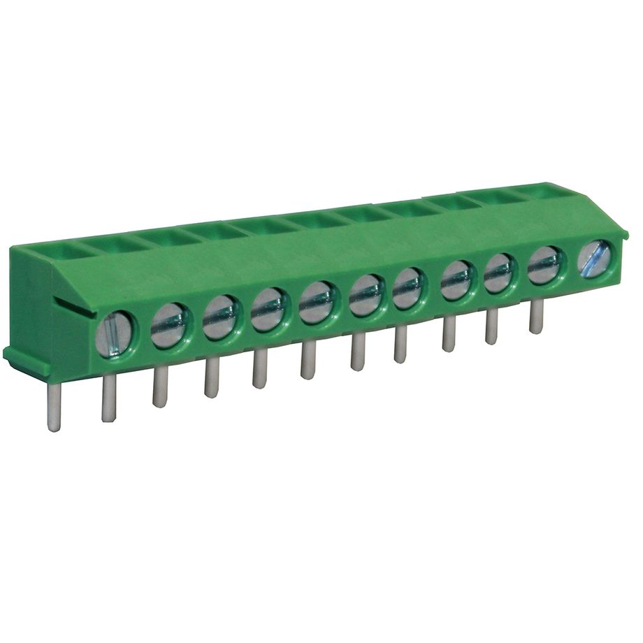 Anschlussklemme 3,5 mm | Drahtschutzbügel | niedriges Profil | 90°
