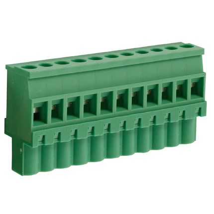 Steckbare Anschlussklemme 5 mm | Buchse | vertikal standard | Rising-Clamp