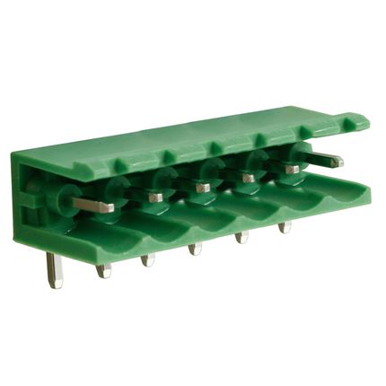 Steckbare Anschlussklemme 5 mm | Stecker | horizontal | offene Seiten