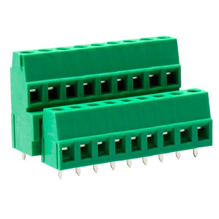 Doppelstock-Anschlussklemme 5,08 mm | Rising-Clamp