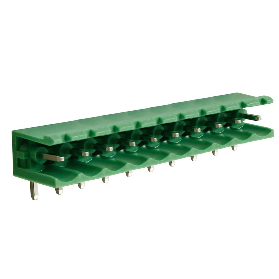 Steckbare Anschlussklemme 5 mm | Stecker | horizontal | geschlossene Seiten