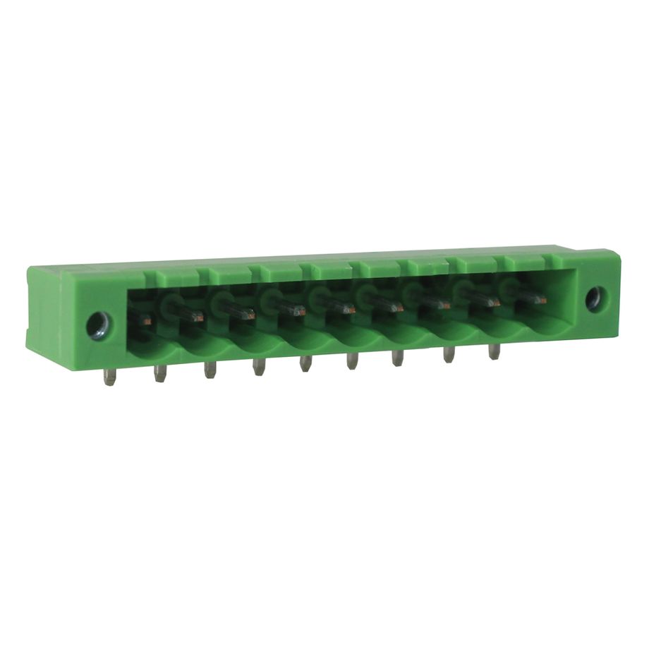 Steckbare Anschlussklemme 5 mm | Stecker | horizontal | geschlossene Seiten