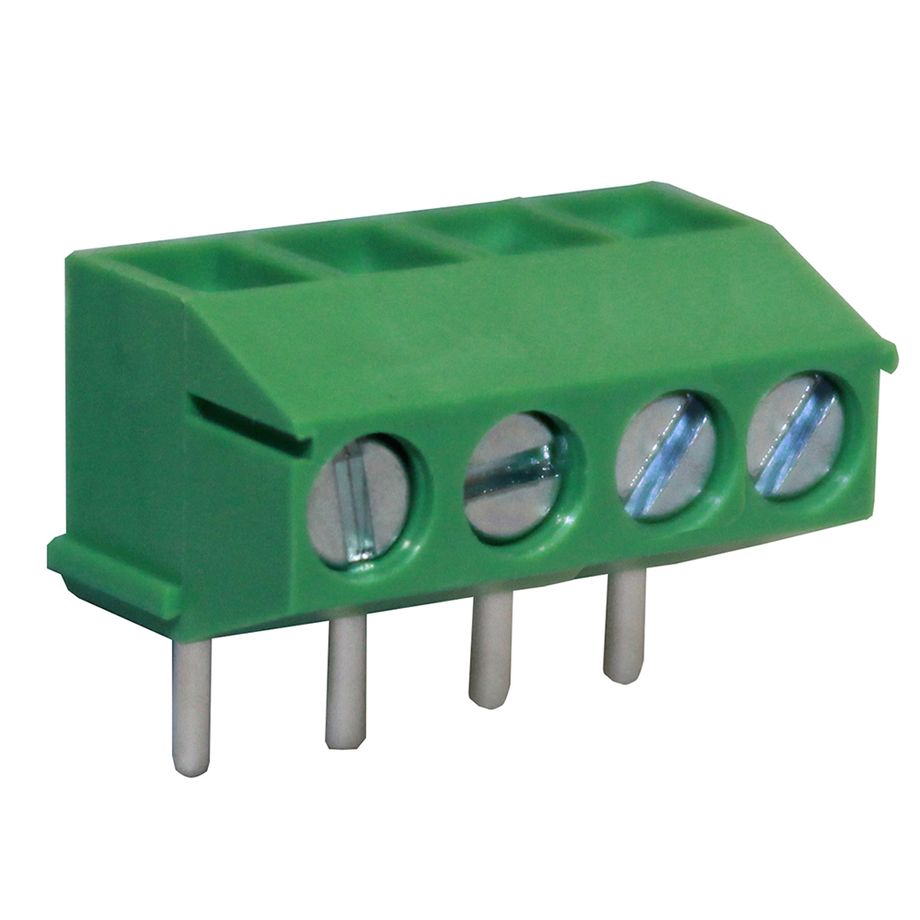 Anschlussklemme 3,5 mm | Drahtschutzbügel | niedriges Profil | 90°