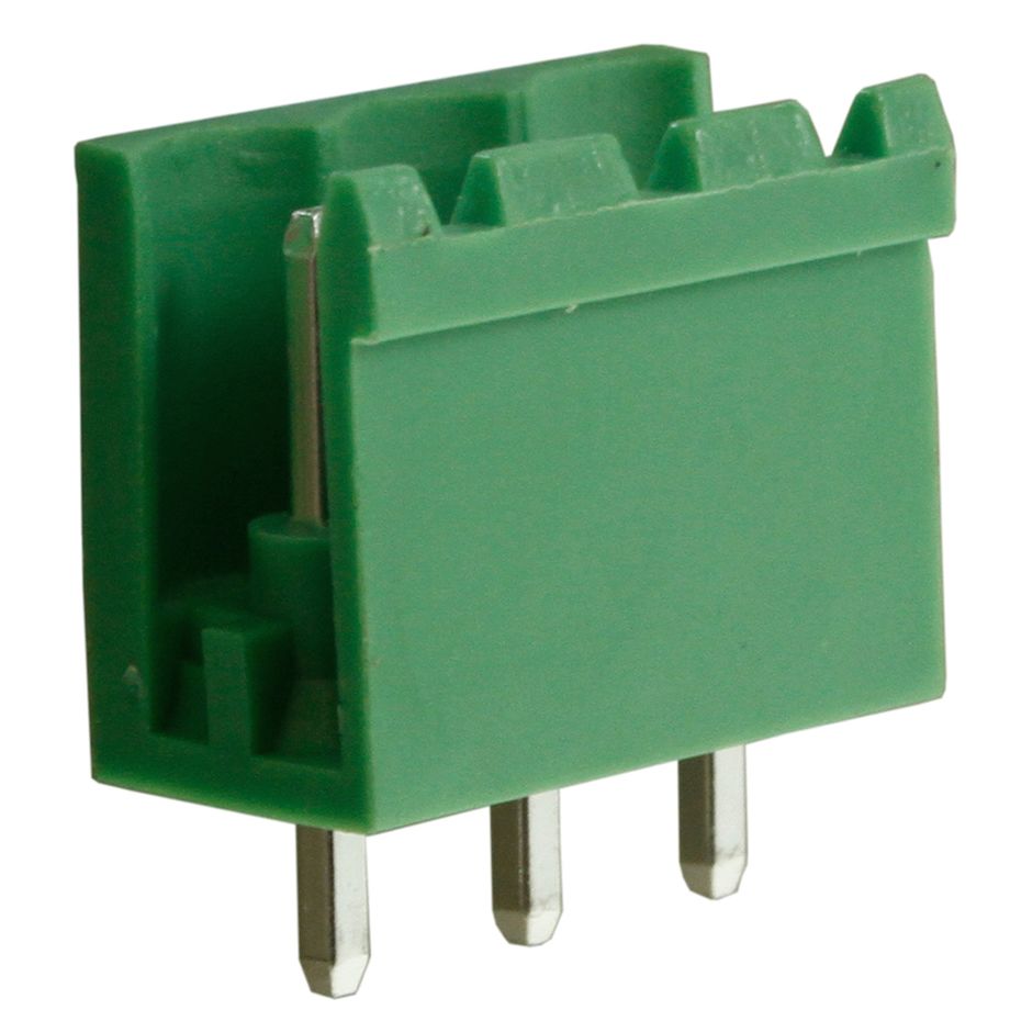Steckbare Anschlussklemme 5 mm | Stecker | vertikal | geschlossene Seiten