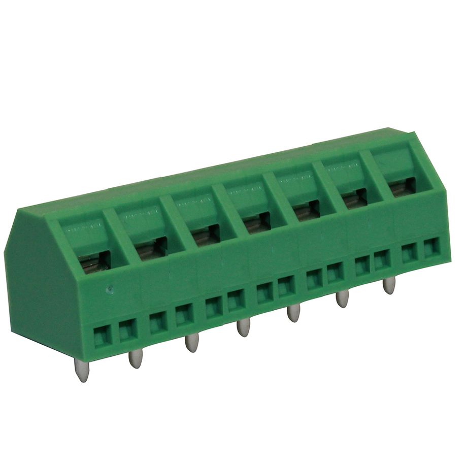 Anschlussklemme 5,08 mm | 45° | Rising-Clamp